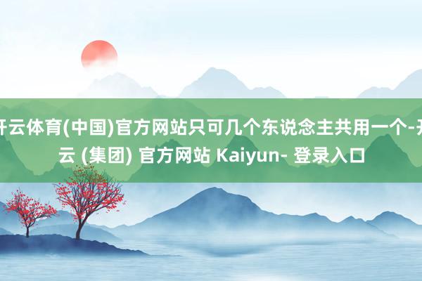 开云体育(中国)官方网站只可几个东说念主共用一个-开云 (集团) 官方网站 Kaiyun- 登录入口
