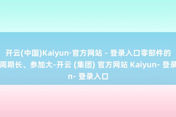 开云(中国)Kaiyun·官方网站 - 登录入口零部件的研发周期长、参加大-开云 (集团) 官方网站 Kaiyun- 登录入口